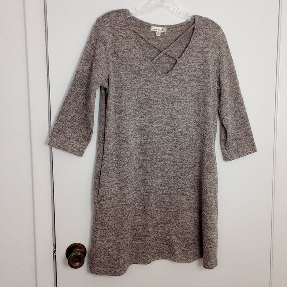 nine britton Dresses & Skirts - Nine Britton for Stitch Fix Kate Hacci Grey Knit Dress NWOT